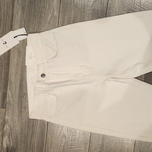 NWT For All 7 Mankind Women's sz 25 Easy Boot Pants w/bottom back split on leg - Picture 2 of 12